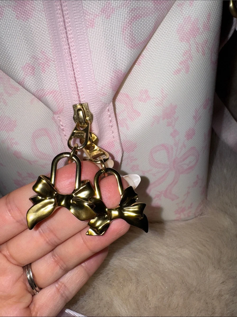 LoveShackFancy x Stanley Pink Floral Cooler with Gold Charms